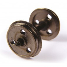 Bachmann 36-034 F1 Pack of 10 Brass Turned Wagon Disc Brake Wheels 