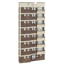 Graham Farish 42-265-Scenecraft-low-relief-block-of-flats-n